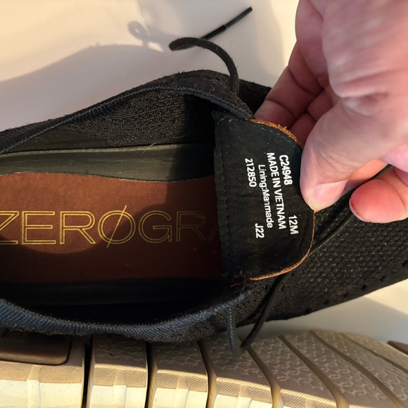 Cole Haan Black and White Sneakers with Modern Design Zero Grand - Picture 4 of 15